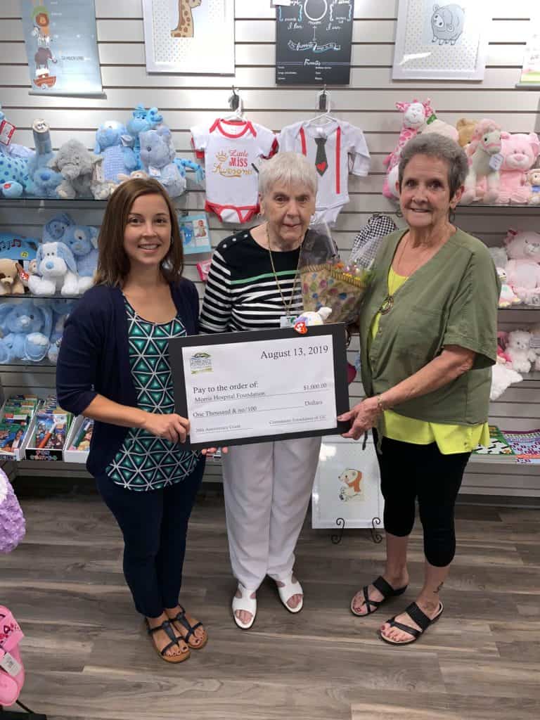#12 - Morris Hospital Auxiliary and Foundation in honor of Jeri Dolezal's dedication to the gift shop!